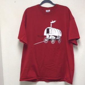 Port and Company 2XL Carro Campo Basque Mobile Home Sheepherder Wagon T-Shirt